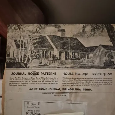 Ladies Home Journal House Pattern Number 396