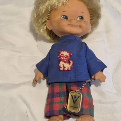 vintage Goebel character doll based on Charlot Byj's designs from West Germany