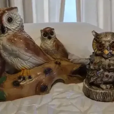 Vintage Ceramic Owls 