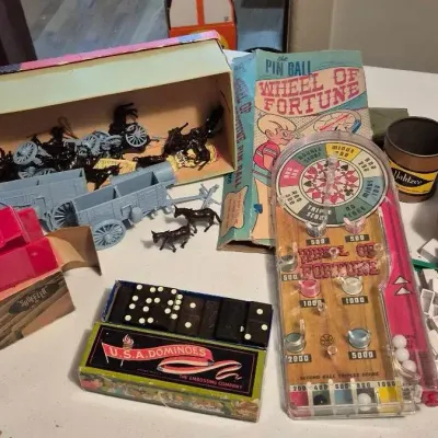 Vintage Game and Toy Assortment