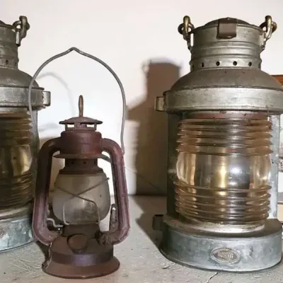 A Pair Of Vintage Railroad Lanters and More