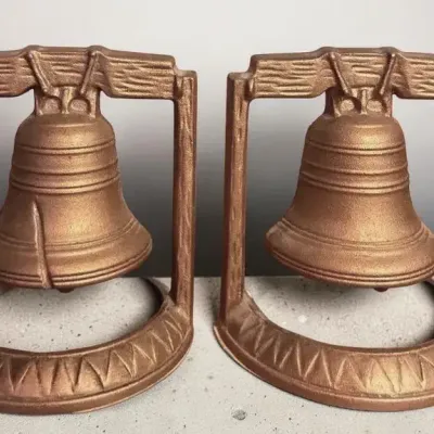Brass Bell Bookends And Whistles 