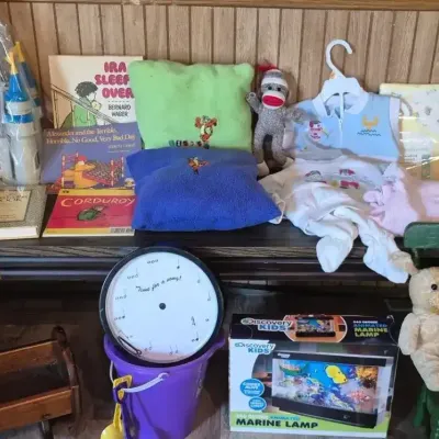 Mystery Lot For Kids: Kids Clothes, Castle, Books, Baby Carriage, Chair & More
