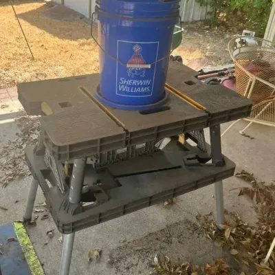 Portable Keter Folding Work Table and More
