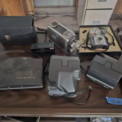 Vintage Polaroid, Kodak and Nikon Cameras 
