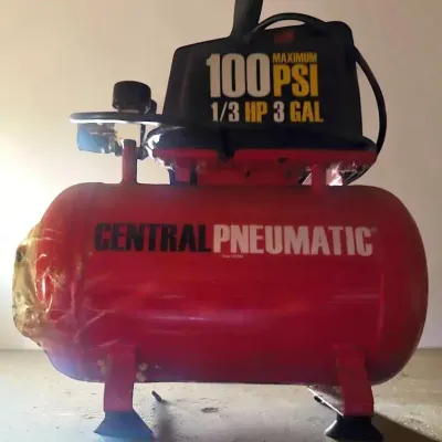 Central Pneumatic 3 Gal. 1/3 HP 100 PSI Oil-Free Air Compressor