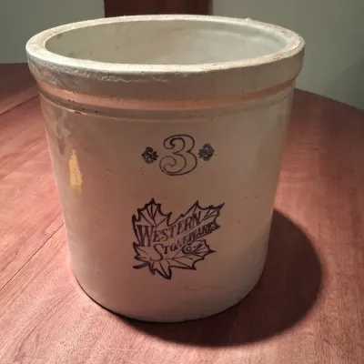 #3 WESTERN STONEWARE CROCK