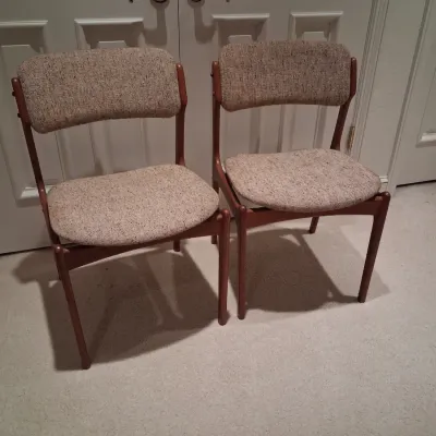 2 DOMUS DANICA CHAIRS MADE IN DENMARK