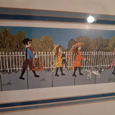 MRS BEE SIGNED AND NUMBERED PRINT "THE PET PARADE" ANN RUGH BAKER