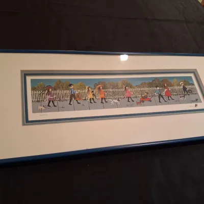 MRS BEE SIGNED AND NUMBERED PRINT "THE PET PARADE" ANN RUGH BAKER