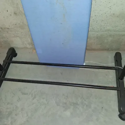 ADJUSTABLE GARMENT RACK ON WHEELS, ROWENTA IRON AND IRONING BOARD