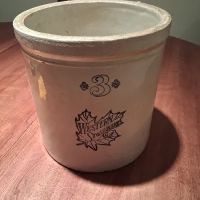 #3 WESTERN STONEWARE CROCK