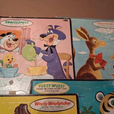 BOARD PUZZLES, ROMPER ROOM WENDY AND PARQUETRY BLOCKS
