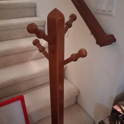CHILD SIZE COAT RACK AND BOOKCASE, GLOBE AND DRY ERASE BOARD