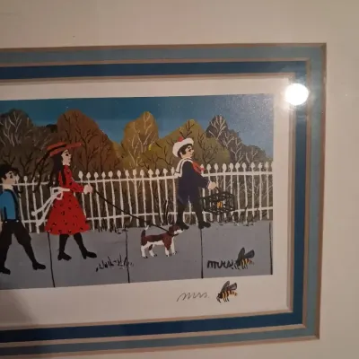 MRS BEE SIGNED AND NUMBERED PRINT "THE PET PARADE" ANN RUGH BAKER