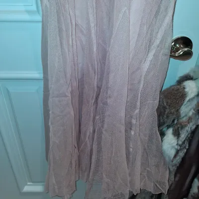 ANTIQUE DRESS AND FUR COLLAR COAT PLUS A RABBIT FUR JACKET