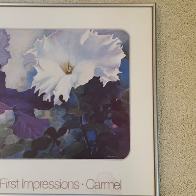 LUCIJA JOVANOVIC “SHILEY’S PETUNIAS” FRAMED PICTURE