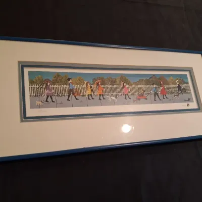 MRS BEE SIGNED AND NUMBERED PRINT "THE PET PARADE" ANN RUGH BAKER