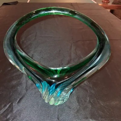 MURANO ART GLASS BASKET