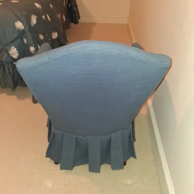UPHOLSTERED SIDE CHAIR AND A LILLIAN VERNON QUILTED THROW AND PILLOW