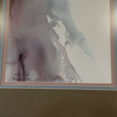 M. CAPSER “THE LIFTING FOG” ART PRINT FROM ‘93 AND JENKINS “HELP NATURE HEAL” PICTURE