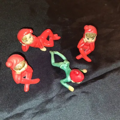 PIXIE ELF FIGURES MARKED "JAPAN"