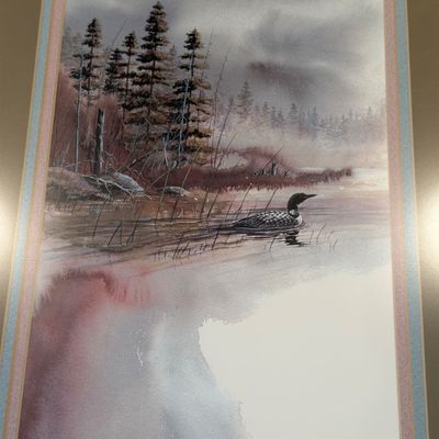 M. CAPSER “THE LIFTING FOG” ART PRINT FROM ‘93 AND JENKINS “HELP NATURE HEAL” PICTURE