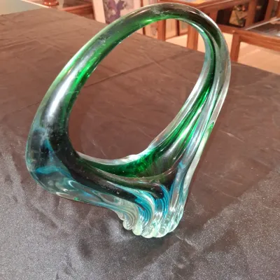MURANO ART GLASS BASKET
