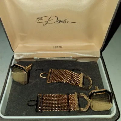 STERLING SILVER AND OTHER CUFFLINKS AND TIE TACKS
