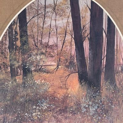 M. CAPSER “THE LIFTING FOG” ART PRINT FROM ‘93 AND JENKINS “HELP NATURE HEAL” PICTURE