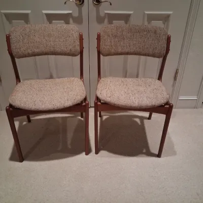 2 DOMUS DANICA CHAIRS MADE IN DENMARK