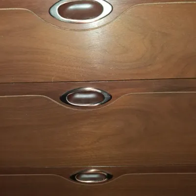 MID-CENTURY 3 CEDAR DRAWER CHEST WITH PROTECTIVE GLASS ON TOP