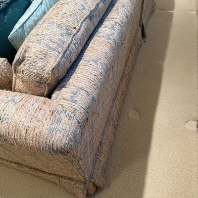 HIGHLAND HOUSE SECTIONAL SOFA WITH CLASSIC FLOOR LENGTH SKIRTS