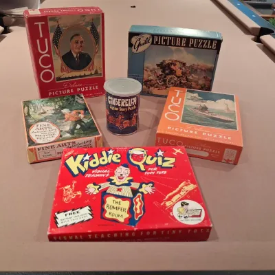 PUZZLES AND THE ROMPER ROOM KIDDIE QUIZ GAME