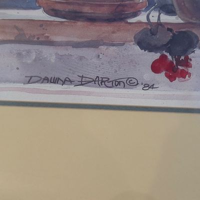 DAWNA BARTON “GERANIUMS” FRAMED PICTURE