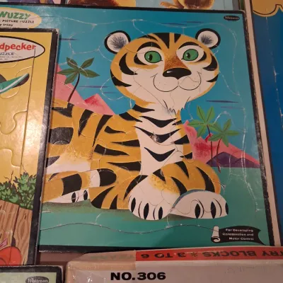 BOARD PUZZLES, ROMPER ROOM WENDY AND PARQUETRY BLOCKS