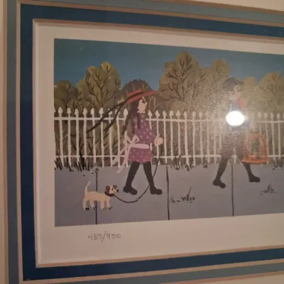 MRS BEE SIGNED AND NUMBERED PRINT "THE PET PARADE" ANN RUGH BAKER