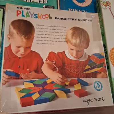 BOARD PUZZLES, ROMPER ROOM WENDY AND PARQUETRY BLOCKS