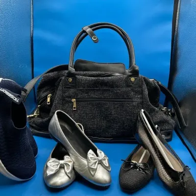 CL190 Pack Your Shoes!  Ballet Flats, Sneakers & Travel Bag