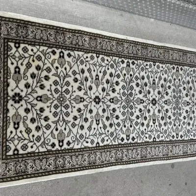 CL166 Floral Rug - Runner - Brown & Beige Floral