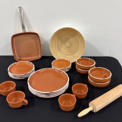 CL141 Dansk Mesa Terracotta Stoneware Set