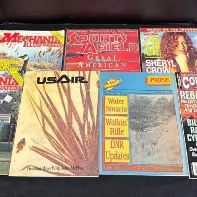 Vintage 1990s Magazine Collection - Country Song Roundup, Mechanix Illustrated, & Sheryl Crow