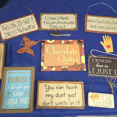 Here's Your Sign - Humorous Rustic Kitchen Decor, Wooden, Metal