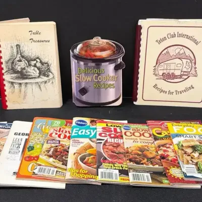 Vintage Cookbook & Recipe Booklets - Slow Cooker, Teton Club International, Betty Crocker, Rival