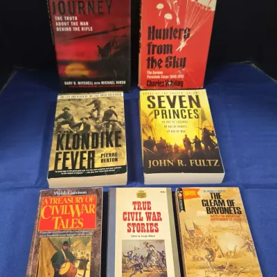Historical & Military Non-fiction Books - A Sniper's Journey, Hunters from the Sky, Seven Princess