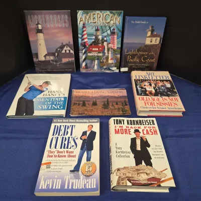 Self Help & Decor Books Lighthouses, Essentials Of The Swing, Debt Cures, Old Age Is Not For Sissies