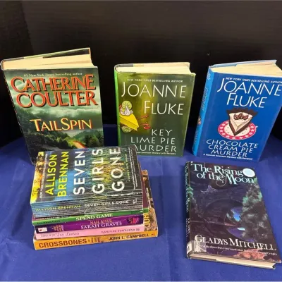 9 Mystery Books - Coulter, Fluke, Brennan, Hardcover, Paperback