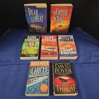 Thriller/Suspense Paperback Novels - Joel C. Rosenberg, Clive Cussler, David Poyer