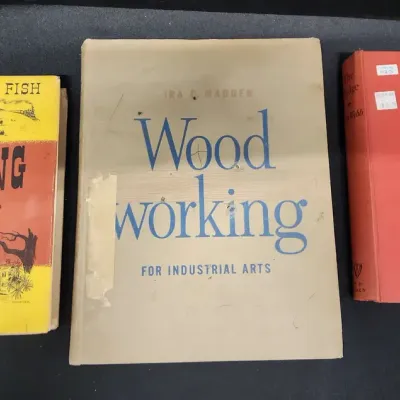 3 Vintage Woodworking Books - "The Running Iron", "Wood Working", "The Badge" 