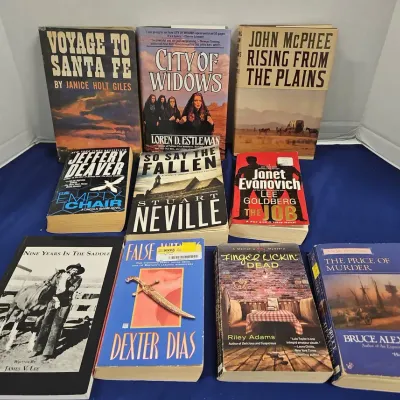 10 Collection Books Hardback & Soft Cover - Neville, Evanovich, Giles, Deaver